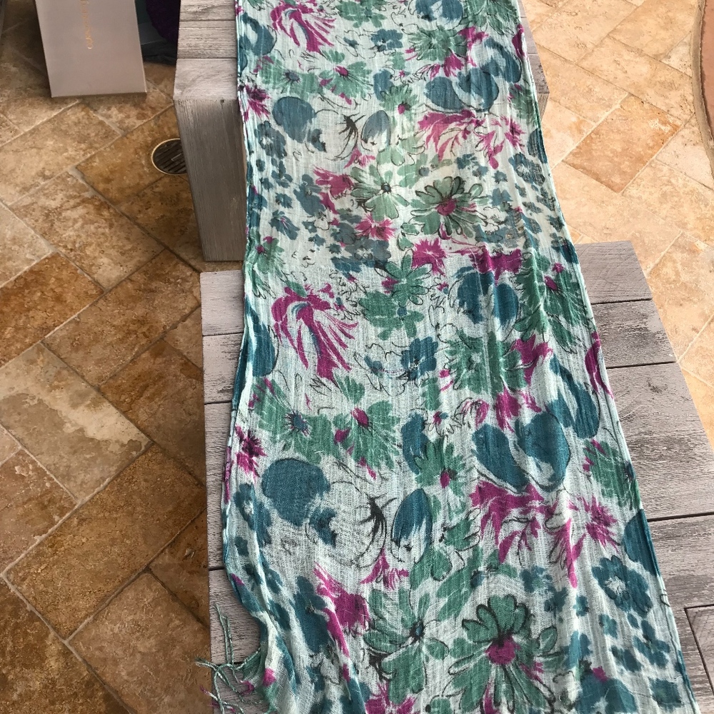 Turquoise Wrap/scarf - Picture 2 of 2